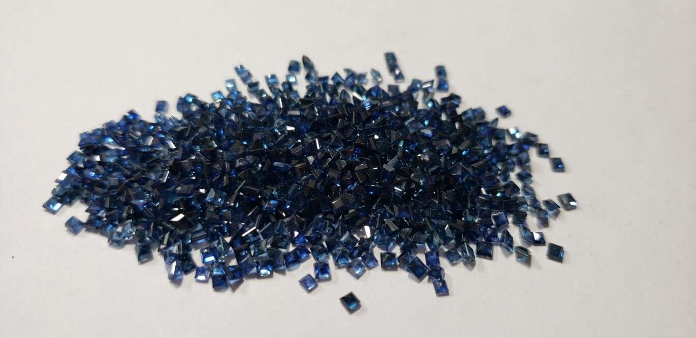 Blue Sapphire Square Cut: 2mm - 2.5mm