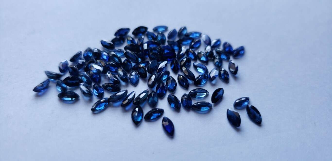Blue Sapphire Marquise: 5mm x 3mm