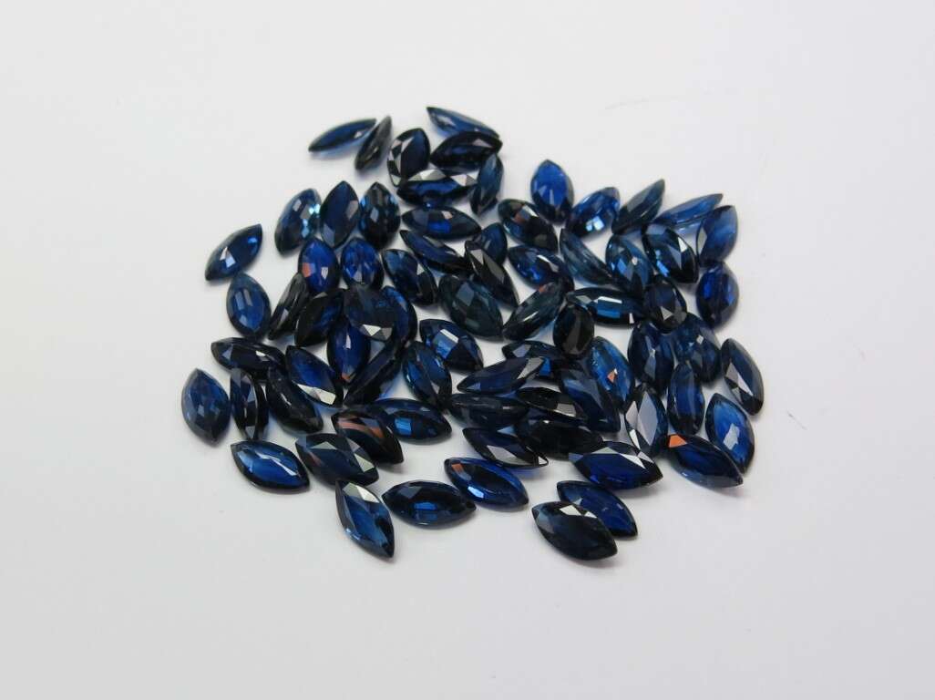 Blue Sapphire Marquise: 9mm x 4.5mm