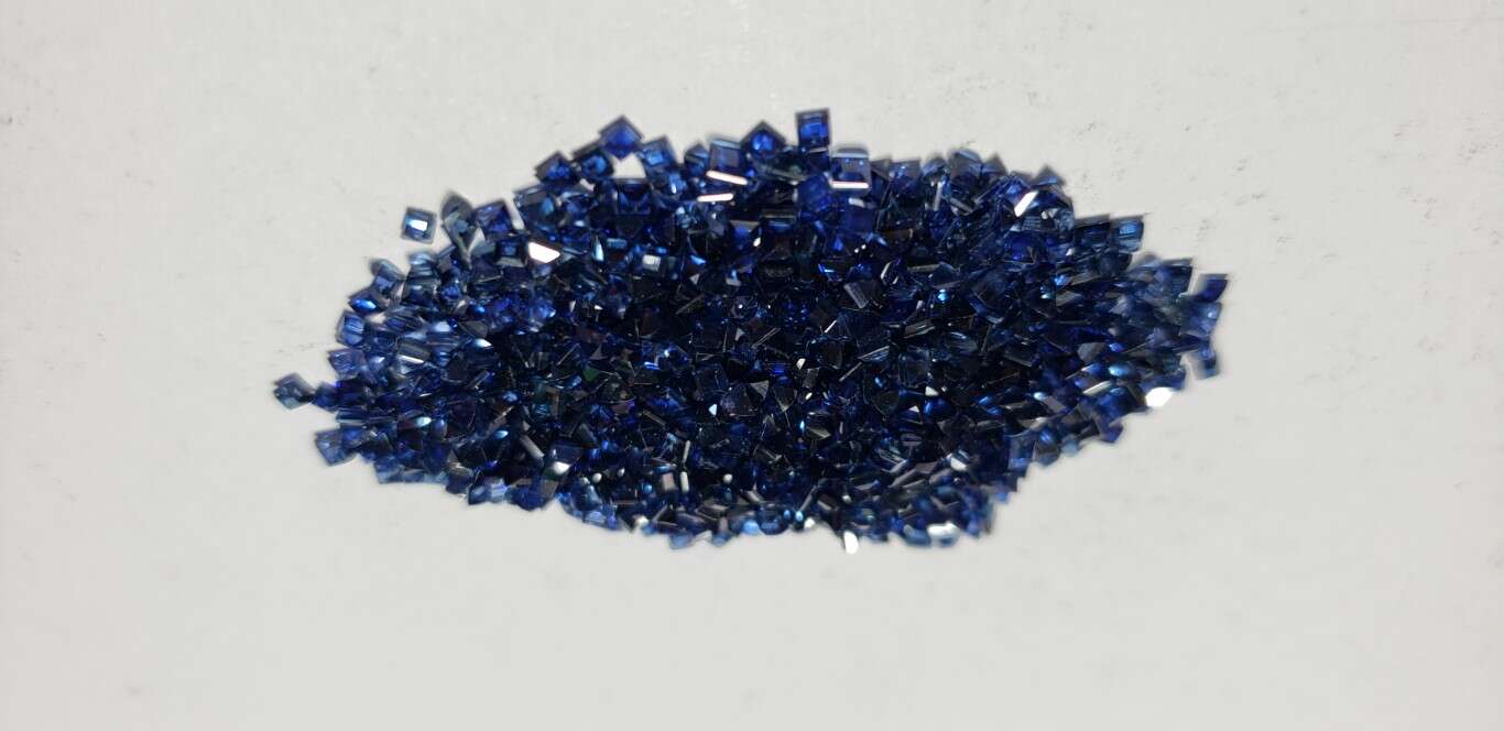 Blue Sapphire Square: 1mm - 2mm