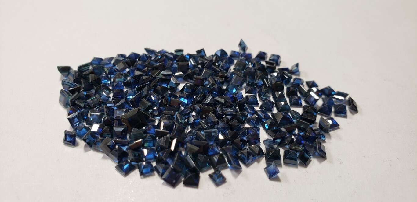 Blue Sapphire Square Cut: 3mm - 4mm