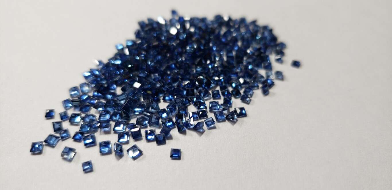 Blue Sapphire Square Cut: 2mm - 2.5mm