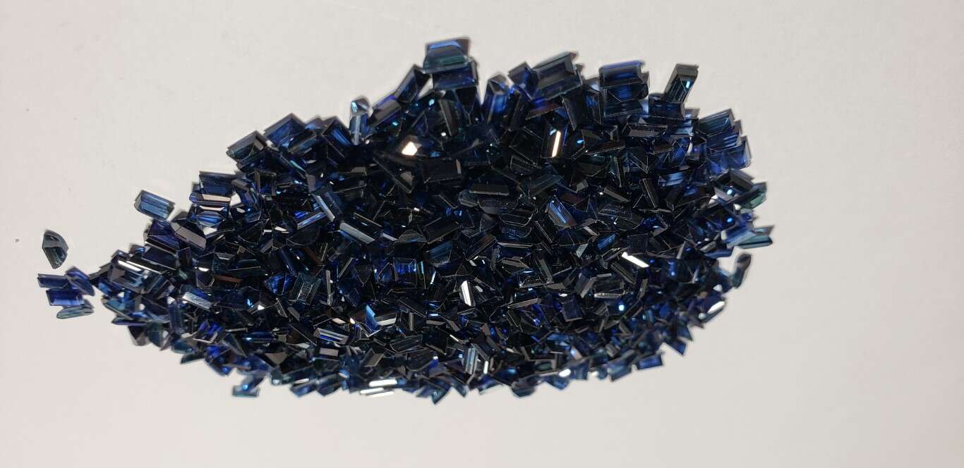 Blue Sapphire Baguette: 4mm x 2mm