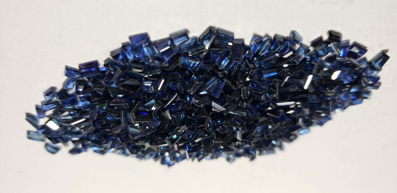 Blue Sapphire Baguette: 4mm x 2mm