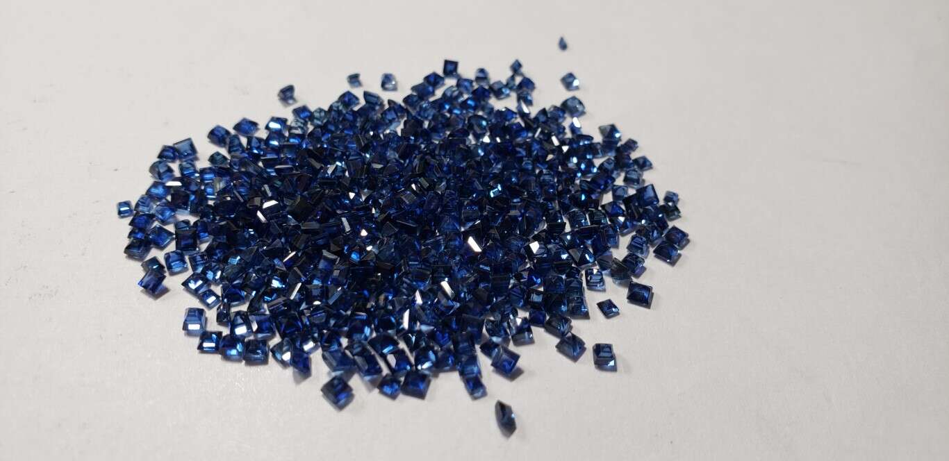 Blue Sapphire Square Cut: 2mm - 2.5mm