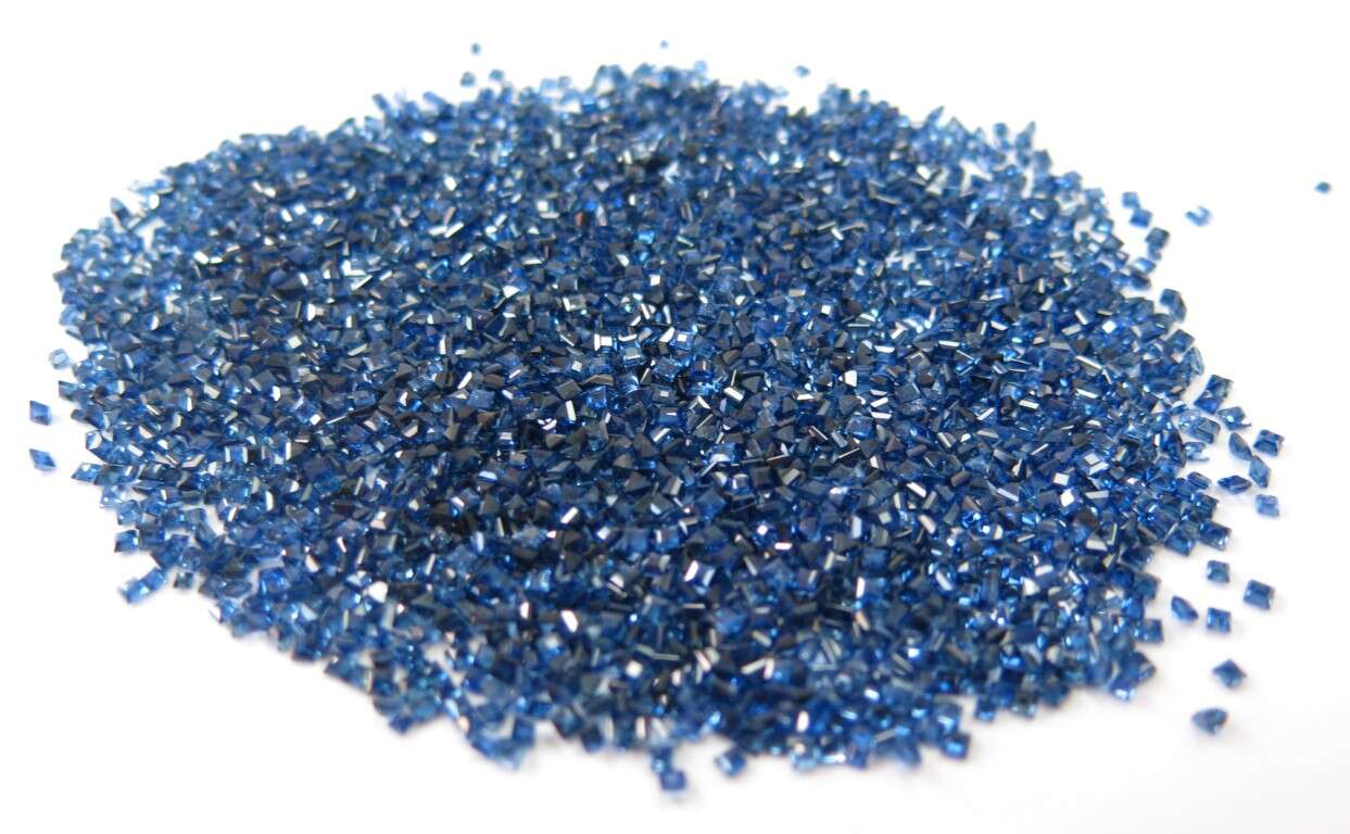 Blue Sapphire Square: 1mm - 2mm