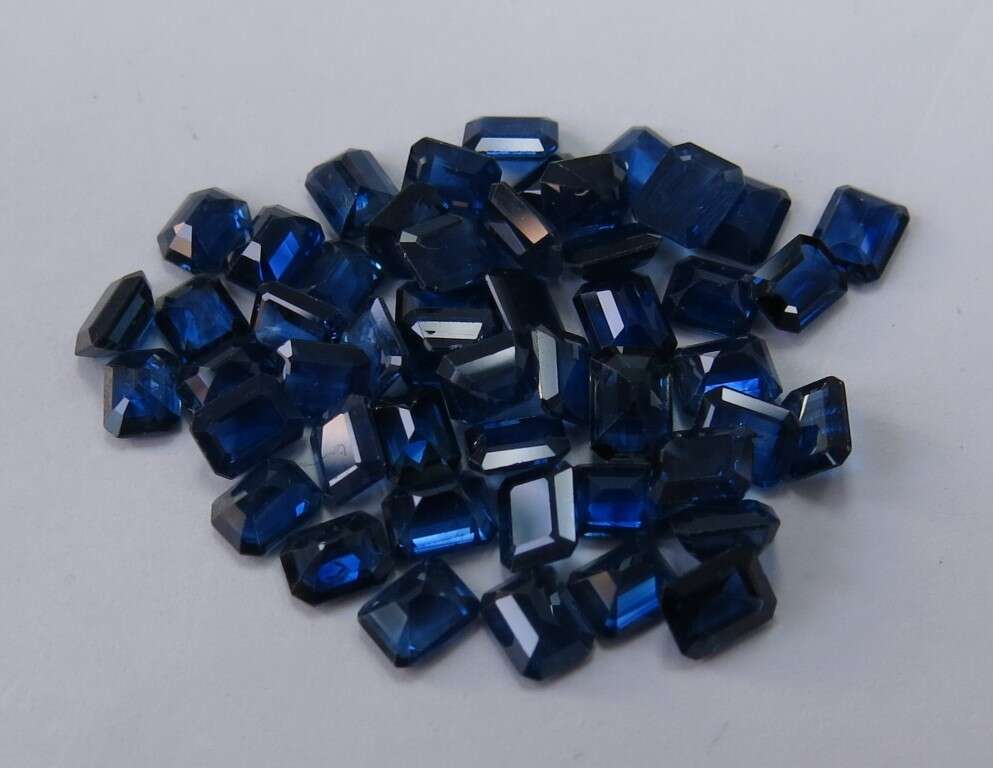 Blue Sapphire Octagon: 5mm x 4mm