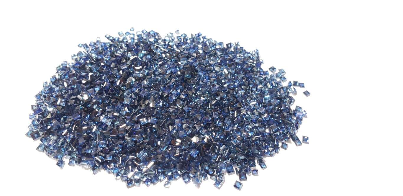 Blue Sapphire Square Cut: 2mm - 2.5mm