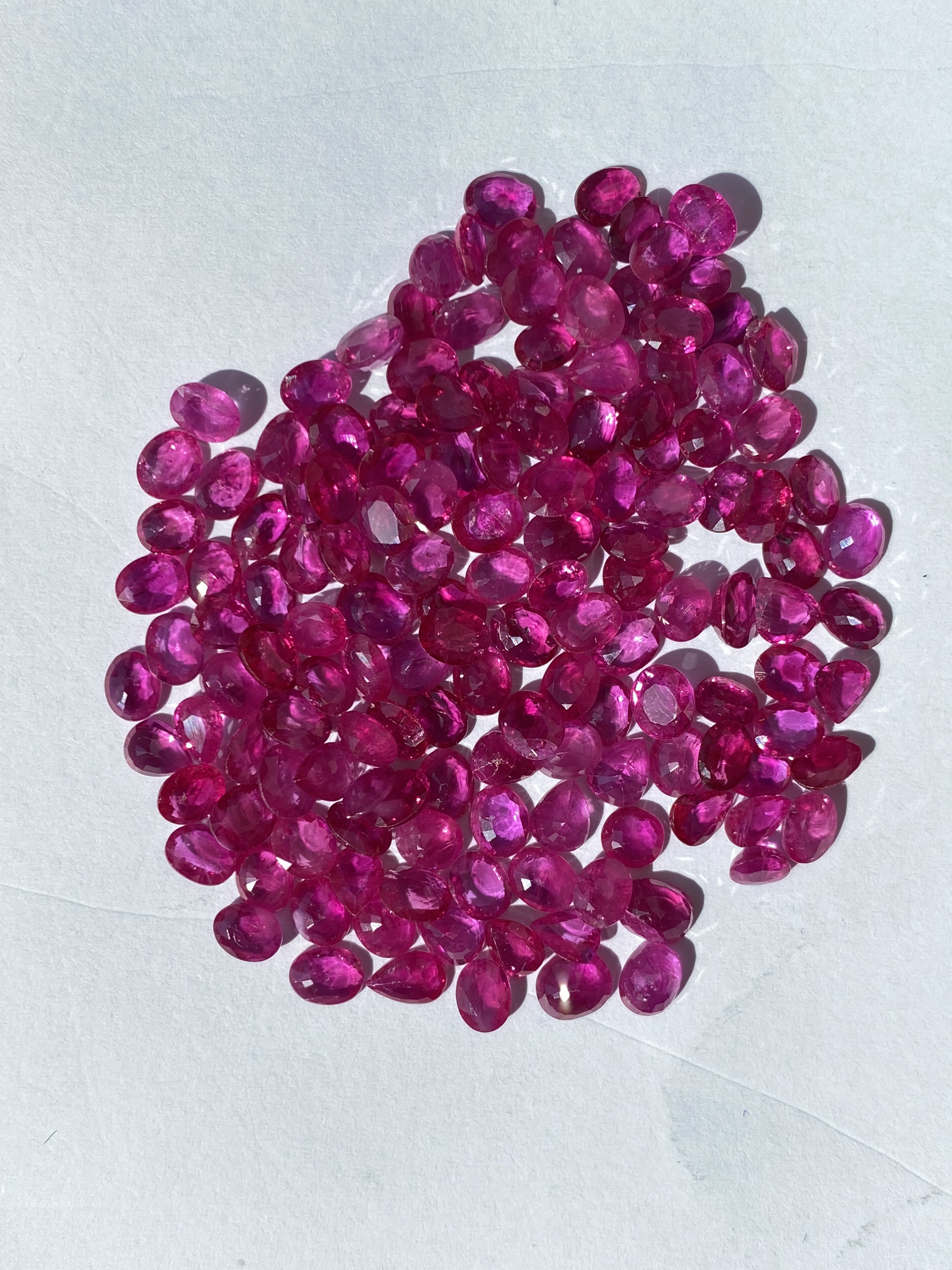 Ruby-Oval: 5mm x 4mm