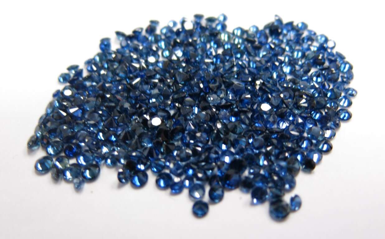 Blue Sapphire Diamond Cut: 3mm - 4mm