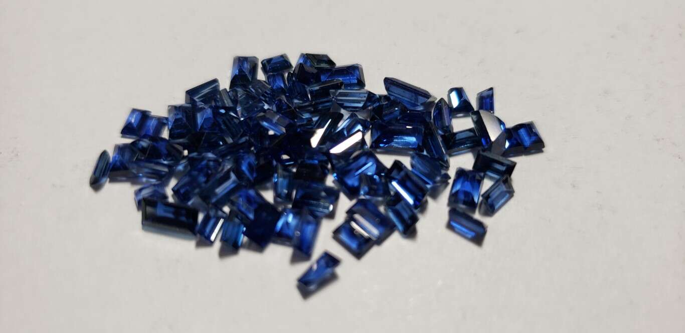 Blue Sapphire Baguette: 4mm - 5mm