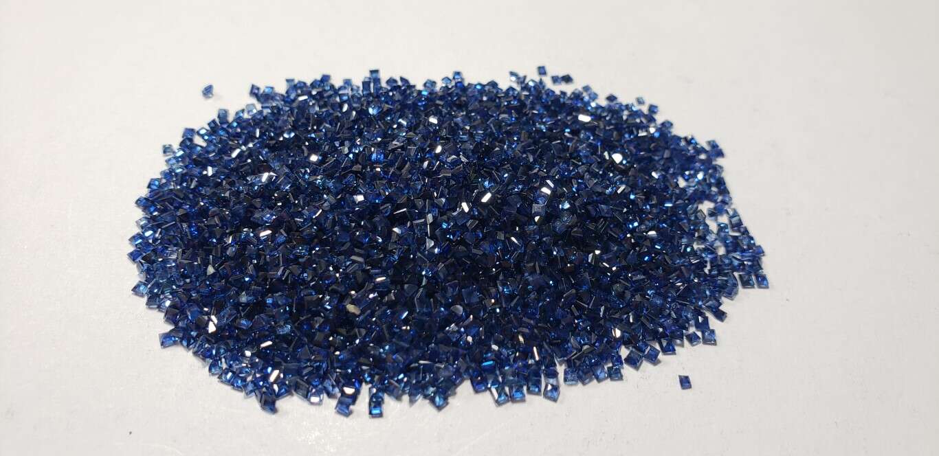 Blue Sapphire Square Cut: 1.5mm - 2mm
