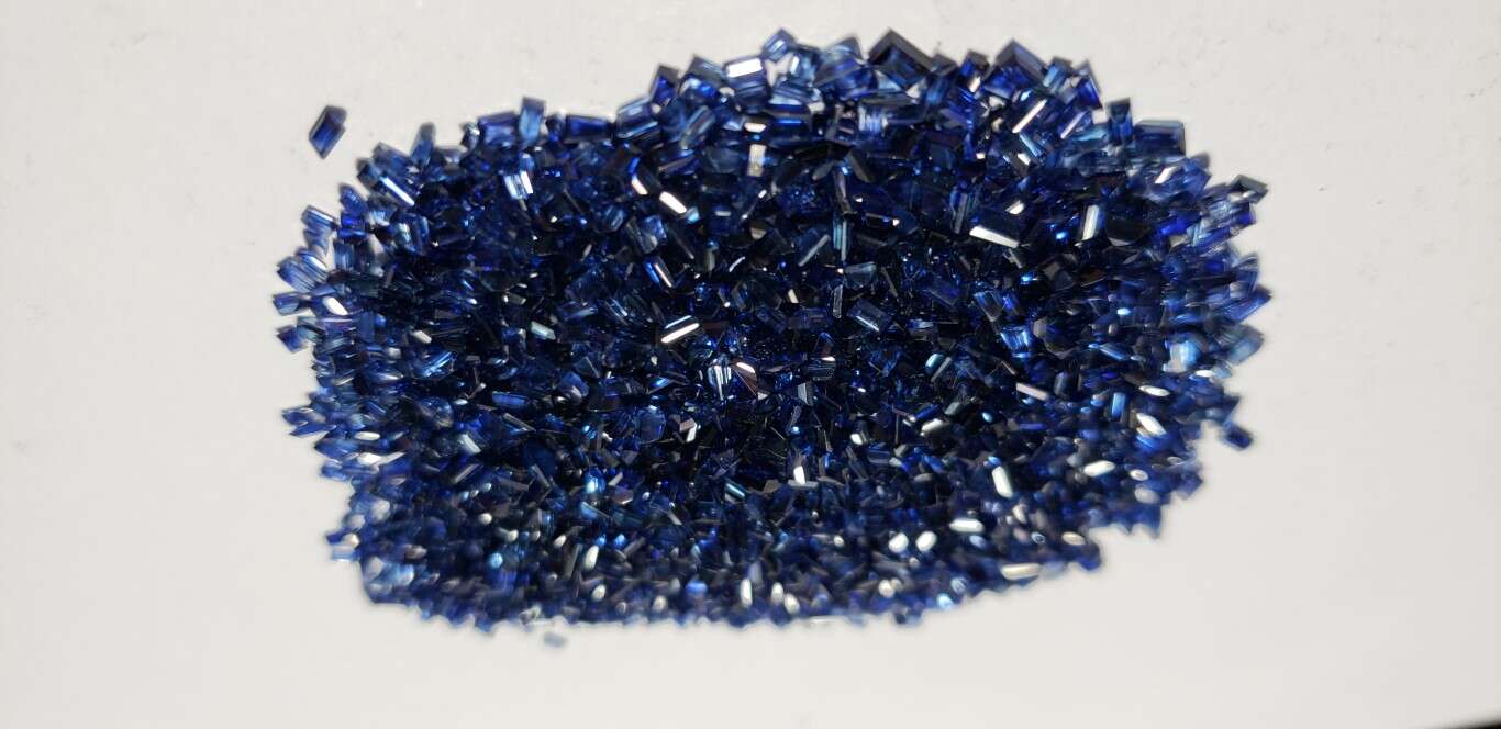 Blue Sapphire Baguette: 3mm Down