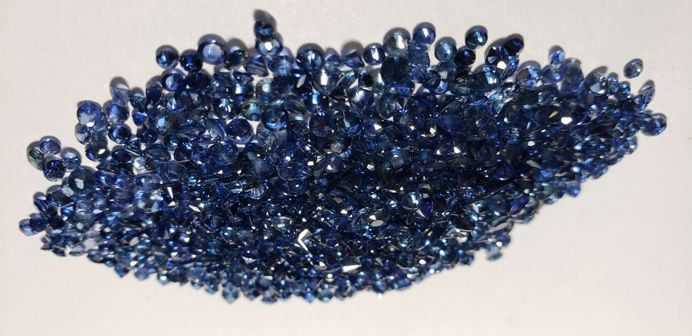 Blue Sapphire Diamond Cut: 2mm - 3mm