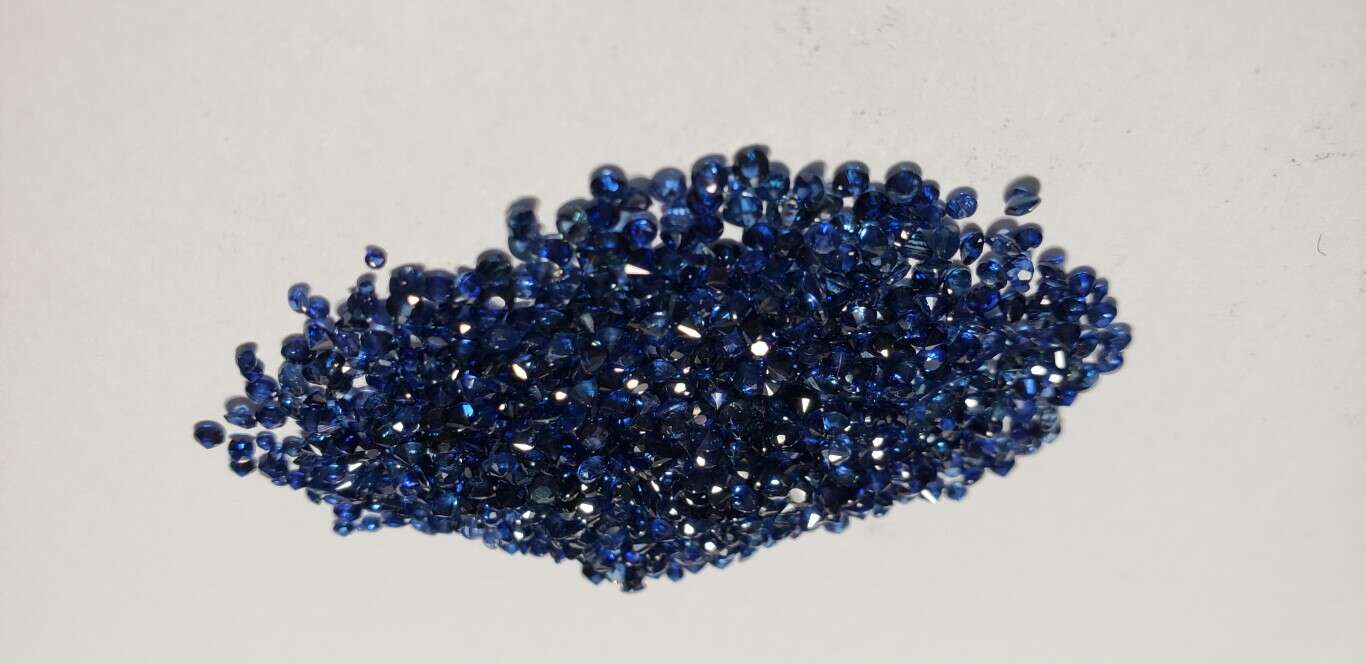 Blue Sapphire Diamond Cut: 1mm - 2mm