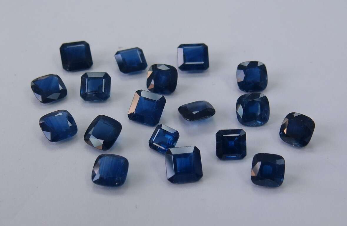 Blue Sapphire Cushion: 6mm - 7mm