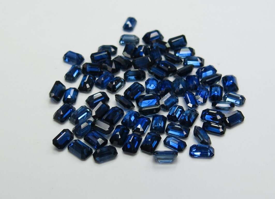 Blue Sapphire Octagon: 5mm x 3mm