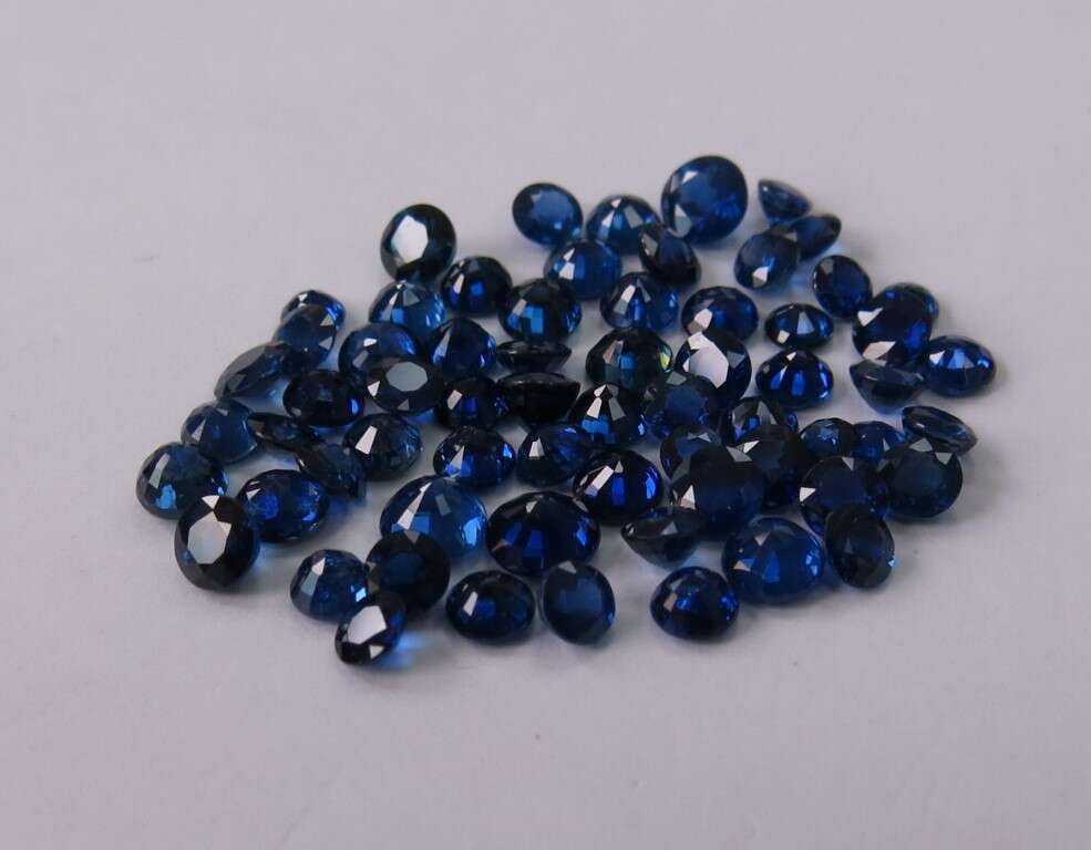 Blue Sapphire Round: 3.5mm - 4.5mm