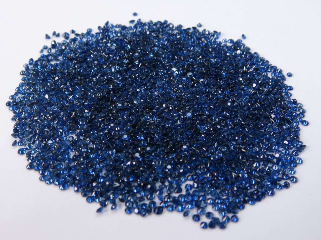 Blue Sapphire Diamond Cut: 2mm - 2.5mm
