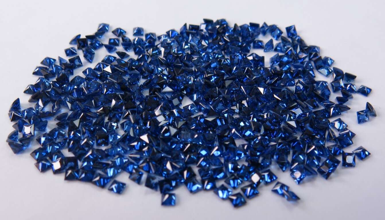 Blue Sapphire Princess Cut: 2.5mm - 3mm
