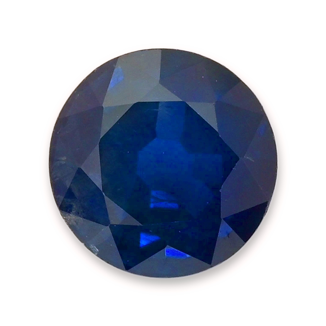 Blue Sapphire Round: 7.5mm