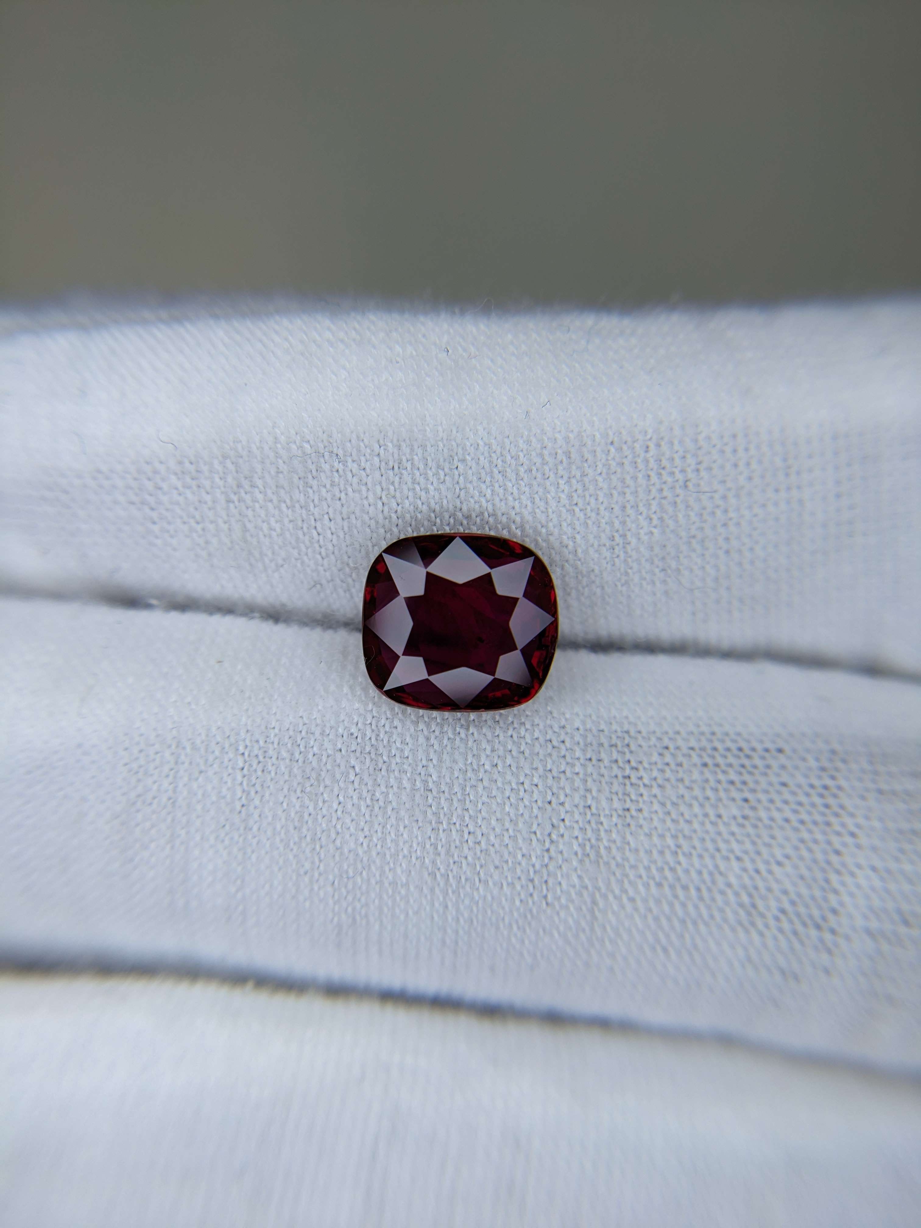 Ruby Cushion: 3.01ct