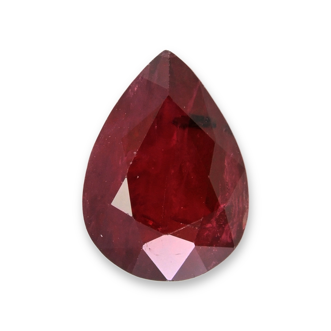 RUBY Pear: 2.56ct
