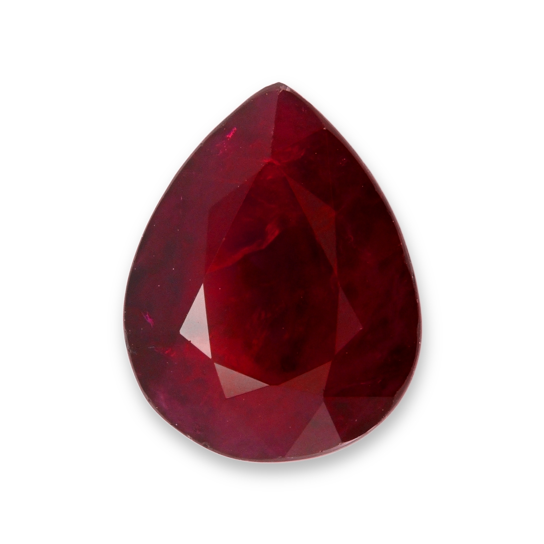 RUBY Pear: 2.94ct