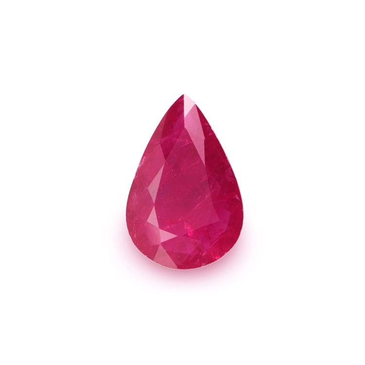 RUBY Pear: 2.49ct