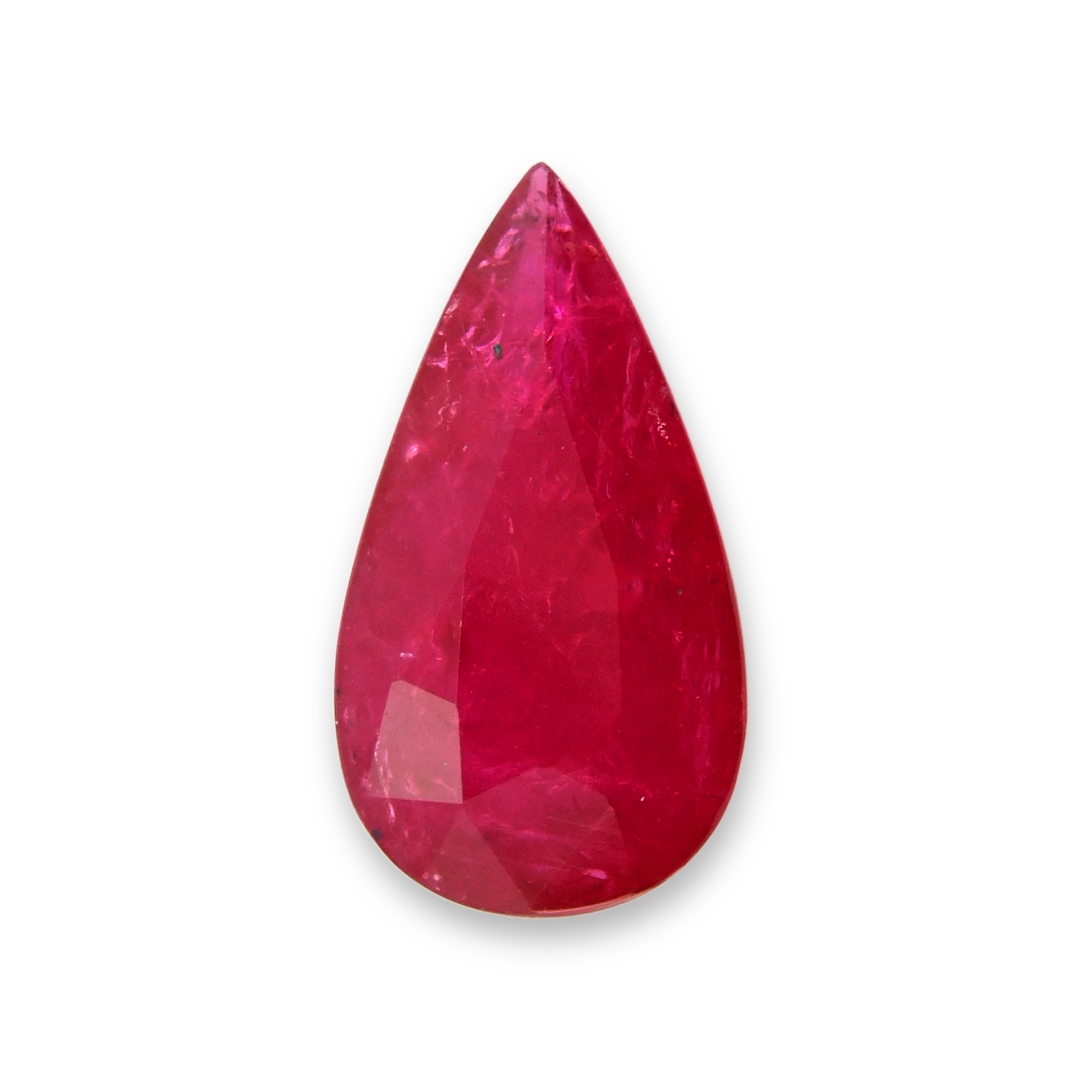 RUBY Pear: 2.10ct