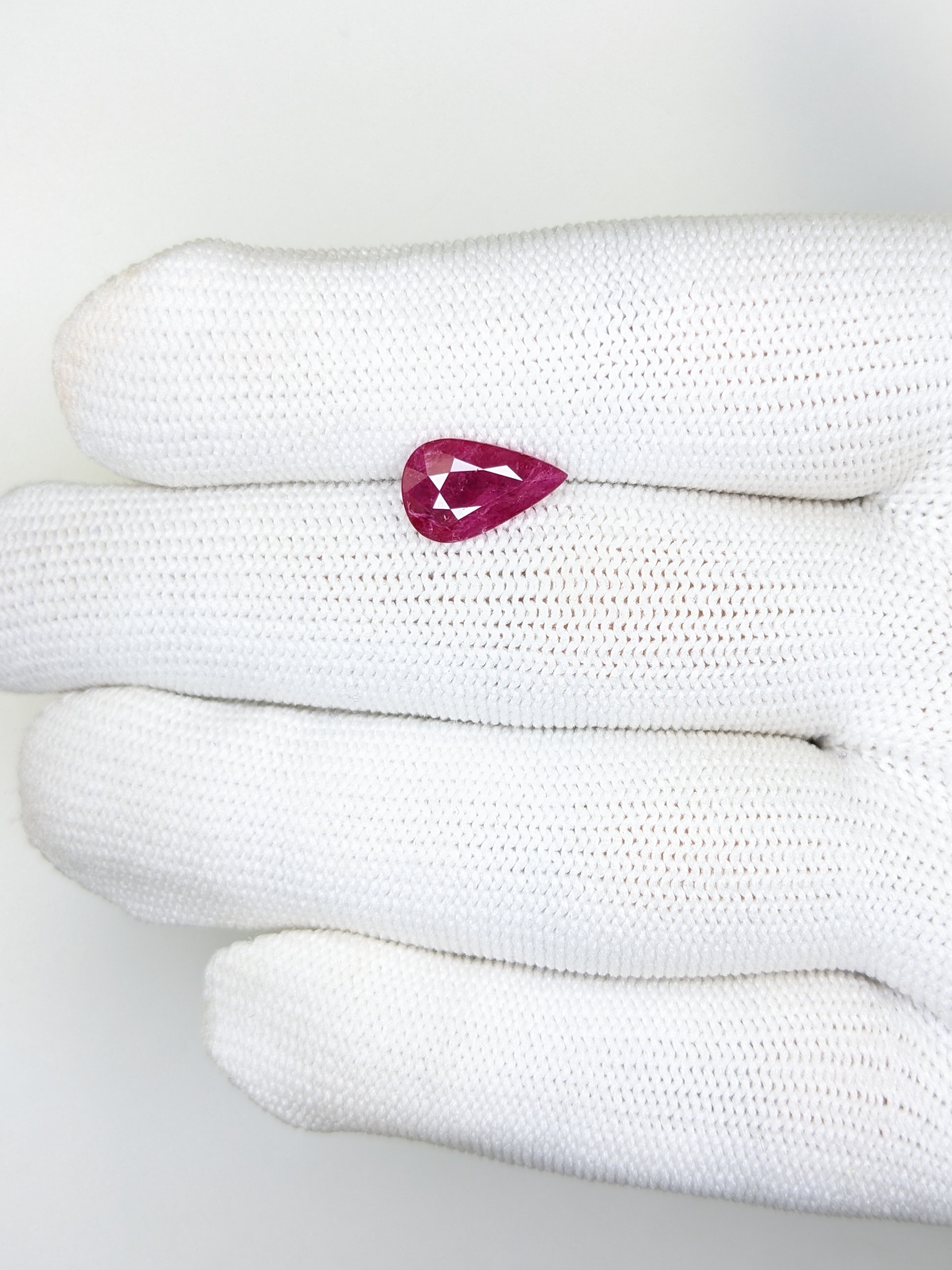 RUBY Pear: 2.44ct