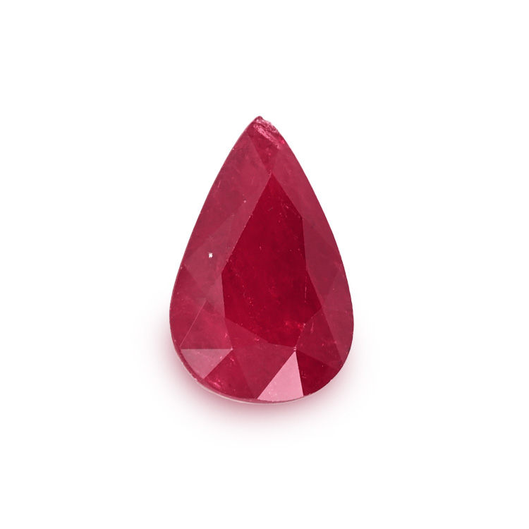 RUBY Pear: 4.10ct