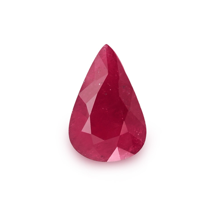 RUBY Pear: 4.90ct