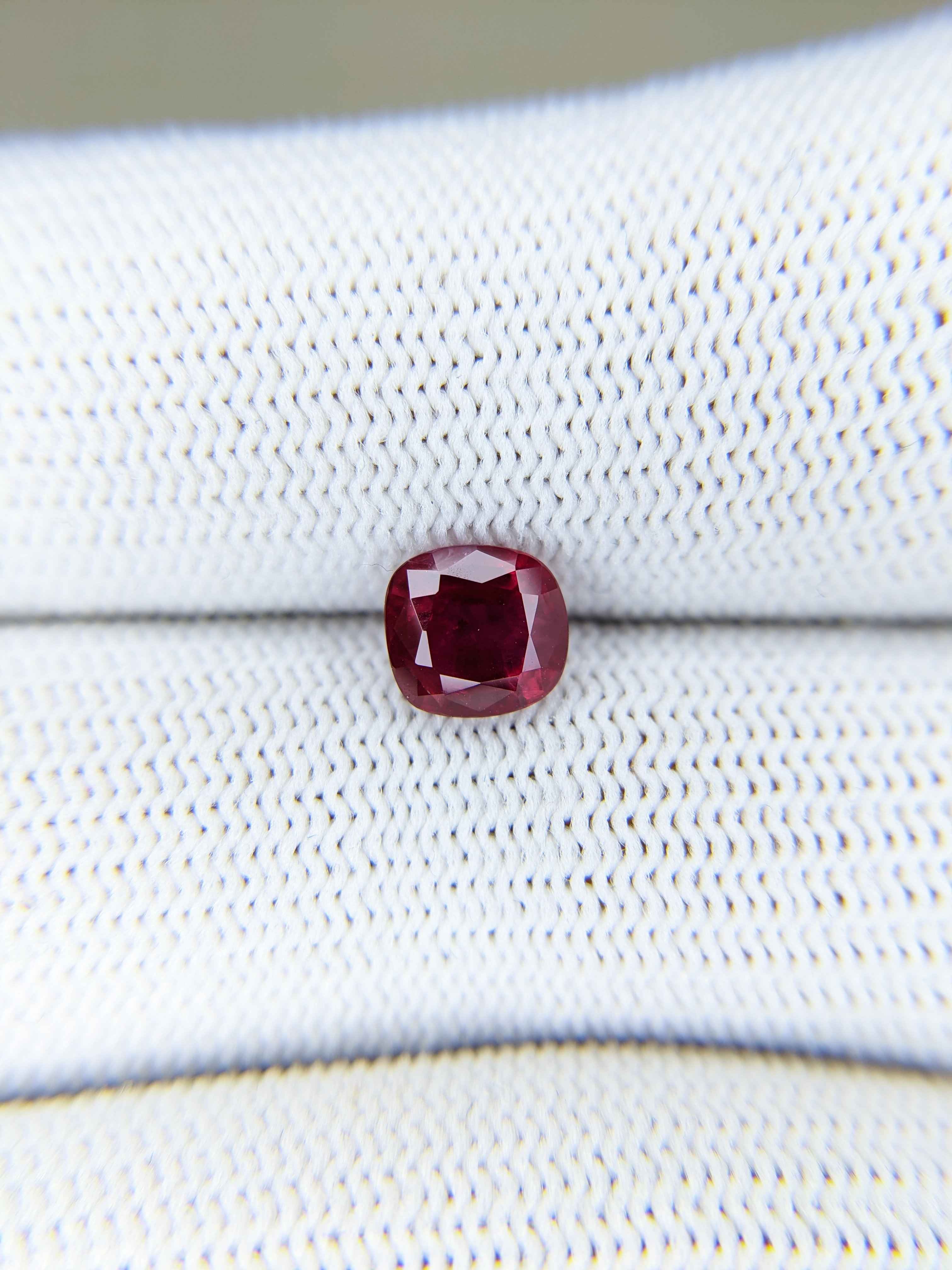 Ruby Cushion: 1.60ct